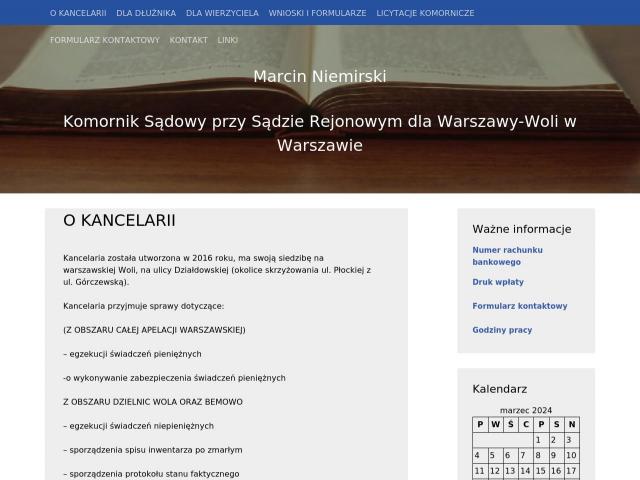 Marcin Niemirski Komornik Sądowy